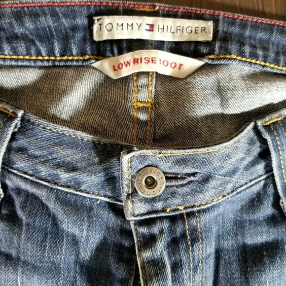 Tommy Hilfiger Women's Jeans Sz 6 Low Rise Boot Blue Denim Tommy Jean Inseam 28 - Picture 2 of 8